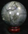 Flashy Labradorite Sphere - Great Color Play #32069-2